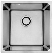 Virtuvinė plautuvė Laveo Aden SLA_010P, Brushed Inox, nerūdijantysis plienas, 44 cm x 44 cm x 19 cm, brushed inox sp.