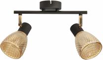 Светильник потолочный Candellux Lighting Axel 92-54791, E14, 2 x 40 Вт, янтарный цв. / черный цв.