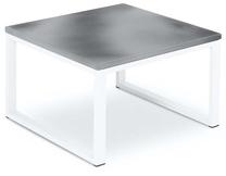 Lauko stalas Calme Jardin Nicea, balta sp., 60 cm x 60 cm x 36 cm