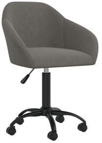 Darba krēsls VLX Swivel 3089662, 56 x 63 x 80 - 92 cm, tumši pelēka krās.