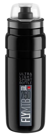 Sporta pudeles un šeikeri Elite Elite Fly MTB, melna krās., plastmasa, 0.75 l