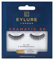 Mākslīgās skropstas Eylure Dramatic 3D No.191, 1 ml, melna krās.