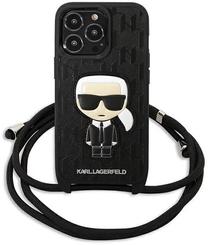 Telefona vāciņš Karl Lagerfeld KLHCP13XCMNIPK, melna krās., Apple