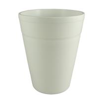 Gėlių vazonas Domoletti T-82E-222-13, keramika, Ø 13 cm, balta sp.