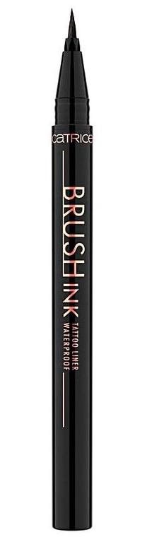 Acu laineris Catrice Brush Ink Tattoo, 1 ml, melna krās. 010 black waterproof