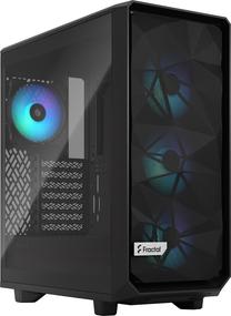 Kompiuterio korpusas Fractal Design Meshify 2 Compact RGB TG Light Tint FD-C-MES2C-06, juoda sp.