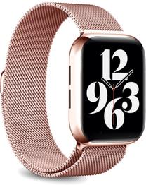 Rihmad Puro, Milanese Magnetic Band Apple Watch 38/40/41 mm, roosa v.