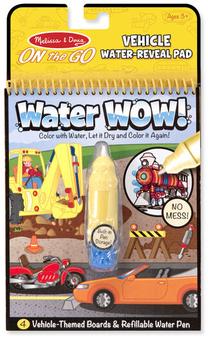 Креативная книга Melissa & Doug Water Wow Vehicles On The Go Travel Activity, многоцветный