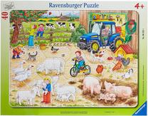 Dėlionė Ravensburger In a big Farm 063321, 32.5 cm x 24.5 cm, 40 vnt., įvairių spalvų