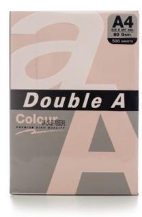 Spalvotas popierius Double A, A4, 80 g/m², rožinė sp., 500 lapų vnt.