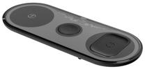 Telefono įkroviklis X399 Qi 3 in 1 for iPhone/AirPods/iWatch, 3 x Qi Wireless, juoda sp., 15 W
