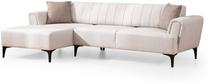 Kampinė sofa - lova Atelier Del Sofa Hamlet, kreminė sp., kairinė, 270 x 140 cm x 77 cm
