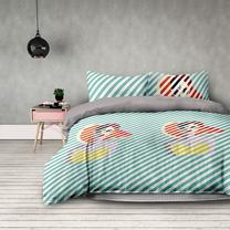 Gultas veļas komplekts AmeliaHome Basic Retro Girl, daudzkrāsaina, 50 x 75 cm, 135 x 200 cm