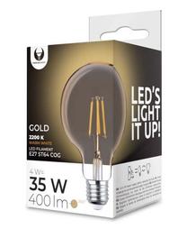 Lemputė Forever Light LED, G95, 2200 °K, E27, 4 W, 400 lm