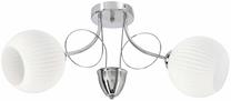Светильник потолочный Candellux Lighting Tartine 32-52056, E27, 2 x 40 Вт, белый цв. / серебристый цв.