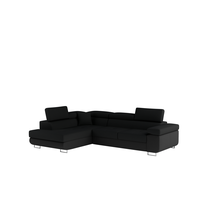 Kampinė sofa Anton Sawana 14, Soft 11, juoda sp., dešininė, 202 x 275 cm x 90 cm