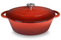 Emailitud malmpott Allesken Rodeluxe, Ø22 cm, 4.3 l, punane v.