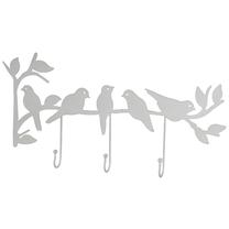 Sienas drēbju pakaramais 4Living Birds, melna krās.