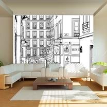 Fototapete Artgeist A Walk Through Parisian Streets FTNT1079SAM, 270 cm x 343 cm