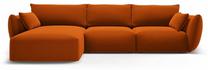Kampinė sofa Cosmopolitan Design Matera, terracotta sp., kairinė, 171 x 280 cm x 85 cm