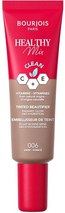 Skystas makiažo pagrindas Bourjois Paris Healthy Mix Clean 006, 006 deep, 30 ml