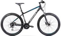 Dviratis kalnų Romet Rambler R7.2, 27.5 ", 21" rėmas, juoda sp./turkio sp.