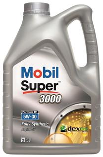 Motoreļļa Mobil Super 3000 5W - 30, sintētiskais, 5 l