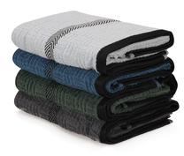 Vonios rankšluosčių rinkinys Foutastic Hand Towel Set 338CTN1209, antracito sp./mėlyna sp./tamsiai mėlyna sp., 90 cm x 50 cm, 4 vnt.