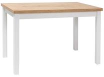 Stalas Scandinavian Adam, ąžuolo sp./balta sp., 120 cm x 68 cm x 75 cm