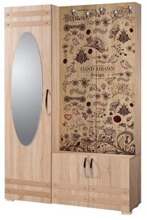 Prieškambario baldų komplektas Kalune Design Sihirli 731, vidaus, sonoma ąžuolo sp.