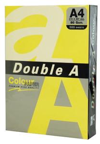 Kanceliarinis popierius Double A, A4, 80 g/m², įvairių spalvų, 500 lapų vnt.