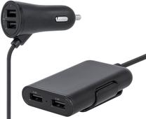 Automobilinis įkroviklis Maxlife MXCC-03, 4 x USB, juoda sp.