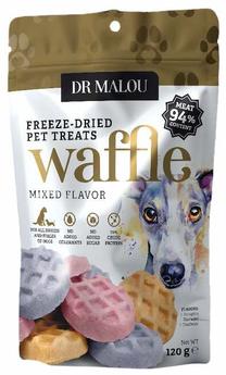 Skanėstas šunims Dr Malou Waffle Mixed Flavour, vištiena, 0.120 kg