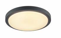 Valgusti plafoon SLV Ainos 229975, LED, 3000 °K, 1 x 22 W, valge v. / antratsiit v.