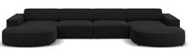 Sofa Micadoni Home Jodie MIC_RU_78_F1_JODIE6, juoda sp., 364 x 166 cm x 70 cm
