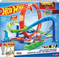 Trases daļas Mattel Hot Wheels Action Loop Cyclone Challenge HTK16, daudzkrāsaina