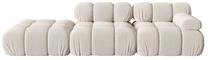 Modulinė sofa Micadoni Bellis 3D, smėlio sp., kairinė, 282 x 94 cm x 64 cm