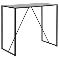Baro stalas Seaford, juoda sp., 120 cm x 60 cm x 105 cm