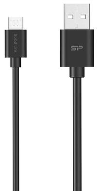 Laidas Silicon Power, Micro USB type B/USB 2.0 Type A, juoda sp.