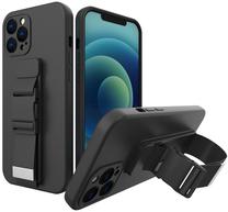 Чехол для телефона Hurtel Rope, черный цв., Apple