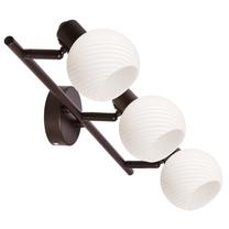 Lampa griesti un sienas Candellux Lighting Grano 93-43191, E14, 3 x 40 W, balta krās. / brūna krās.