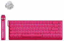 Klaviatūra Mchose Ace 68 Ice Rhino Magnetic Switch, Anglų (US), rožinė