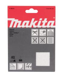 Šlifavimo lapas Makita P-36516, 40, 11.4 cm x 14 cm, 10 vnt.