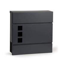 Prekė su pažeista pakuote. Pašto dėžutė ModernHome HPB932-8, antracito sp., 37 cm x 10.3 cm x 37 cm
