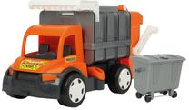 Игрушечный мусоровоз Wader Giant Garbage Truck, oранжевый цв./серый цв.