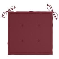 Kėdžių pagalvėlė VLX Fabric 314057, raudona sp., 50 cm x 50 cm, 4 vnt.