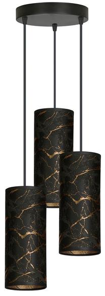 Valgusti rippuv Emibig Karli Premium 3 1056/3PREM, E14, 3 x 10 W, kuldne v./must v. / must v., 10 x 24 cm