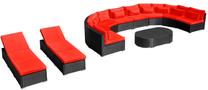 Lauko baldų komplektas VLX 13 Piece Garden Lounge Set with Cushions