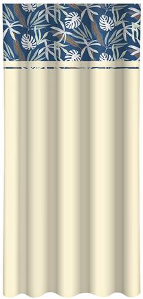 Nakts aizkari ZMH-458, balts krās./krēmkrāsa/zila krās., 160 cm x 270 cm