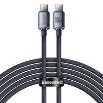 Vads Baseus Crystal Shine Series, USB-C, 200 cm, melna krās., 100 W